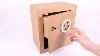 How To Make Safe With Combination Lock Cardboard Toy