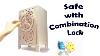 How To Make Safe With Combination Lock From Cardboard