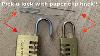 How To Pick A Combination Lock With A Paper Clip Sewing Needle Life Hack