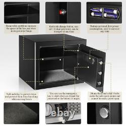 KACSOO 1.2 Cub Fireproof Safe Box Digital Keypad Lock LED Pistol Cash Jewelry US