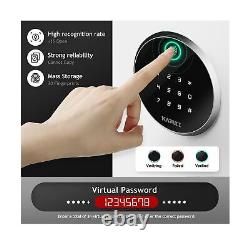 KAPUCI Modern Minimalism Design Biometric Fingerprint Touch Screen Safe, 1.28