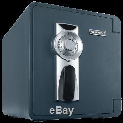 Key Combination Safe Deposit Box Fire Proof Water Resistant Theft Cash Jewelry