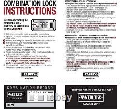 Key and Combo Lock for Important Documents, Medicine & Money Black/Chrome