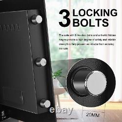 LED Safe Box Digital Combination Lock Safe Keypad Home Safe for Cash Gun Jewelry