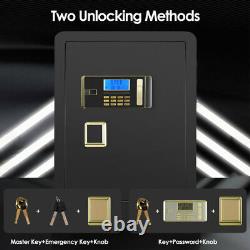 Large 3.2cub Double Key Lock Fireproof Safe Digital Lock HD LCD Screen Fireproof