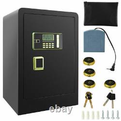 Large 3.7cub Safe Box Fireproof Dual Safety Lock Digital Keypad LCD Home Office