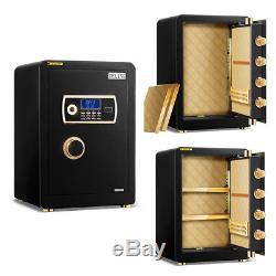 Large Combination Lock Safe withKey Home Security Protect Fire Proof Steel Sentry