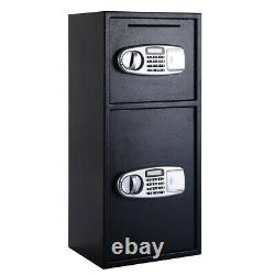 Large Electronic Safe Digital Keypad Cash Box Home Gun Safe Jewelry Papers Lock