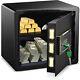 Large Electronic Safe Lock Box Home Security Digital Keypad + Keys Office Money