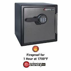 Large Fire Home Office Sentry Safe Digital Lock Box Steel Fireproof, SFW123ES