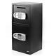 Large Fire Safe Electronic Lock Box Security Steel Fireproof Home Office Black