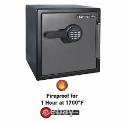 Large Fire Sentry Safe Digital Keypad Lock Box Security Steel Fireproof SFW123ES