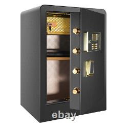 Large Fireproof Safe BOX 2.8cub Built-In Box Digital Double Key Lock Home Office
