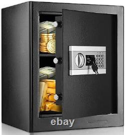 Large Fireproof Safe Box 2.08 Cu. Ft Digital Keypad Lock Pistol Cash Jewelry Cash