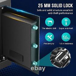 Large Fireproof Safe Box 2.08 Cu. Ft Digital Keypad Lock Pistol Cash Jewelry Cash