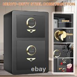 Large Fireproof Waterproof Home Safe Combination Lock, Dual Departments