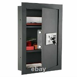 Large Hidden Wall Electronic Safe Security Jewelry Gun Cash Home Lock Box Office