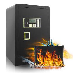 Large Safe Box 2.5cu. Ft Digital Fireproof Safe Built In Lock Box Dual Key Lock