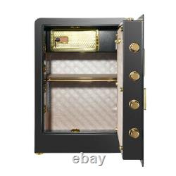 Large Safe Box 2.8 cu. Ft Digital Fireproof Safe Built In Lock Box Dual Key Lock