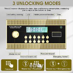 Large Safe Box, Home Safe with Digital Keypad