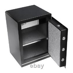 Large Safe Box keypad Key 3.4 Cu Feet Security Home Office Hotel Gun Cabinet