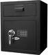 Large Safe Depository Drop Box Business Digital Keypad Electronic Lock Security