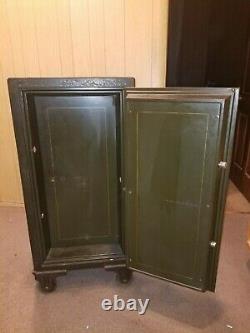 Large Vintage Combination Safe 1904 Victor & Lock Co. Dark Green Beautiful
