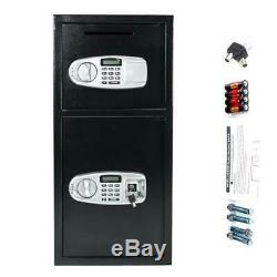 Lock & Safe Double Door Safe Box Digital Depository Safe Cash Drop Security