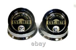 Lot of 2 S&G-6741-Combo Safe Locks with EST-1878-Made USA Logo-Black Finish-Used
