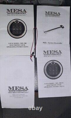 MESA Safe Company Cash Money Depository Safe Electronic Lock, BU Key 1.3 Cu Ft