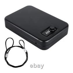 Mini Travel Safe Box with Combination Lock Compact Security Storage