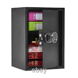 Money Digital Safe Box 1.9 Cub Large Cabinet for Home Security with Key Lock USA