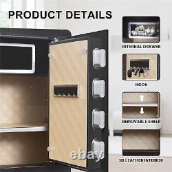 Money Digital Safe Box 3.4 Cub Large Cabinet for Home Security with Key Lock
