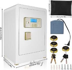 Money Digital Safe Box 3.8 Cu. Ft Large Cabinet for Home Security with Key Lock