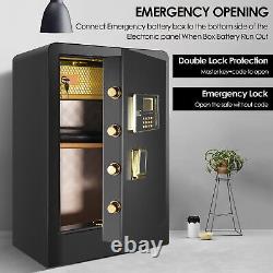 Money Digital Safe Box 4.0 Cub Large Cabinet for Home Security with Key Lock
