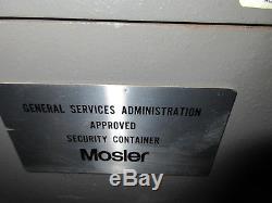 Mosler GSA Approved 2 Drawer File Cabinet Combination Lock Safe