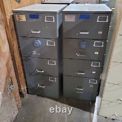 Mosler HEAVY DUTY 4 Drawer File Cabinet Combination Lock