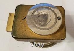 Mosler Safe Antique Combination Lock Bronze Dial Combo Deadbolt Vintage OLD