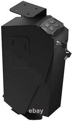 Mounted Firearm Handgun Safe Box Gun Pistol Wall Car Home Combination Key Lock