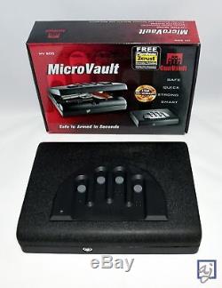 NEW GunVault MicroVault Portable Digital Gun Safe withKeyless Fast Open MV500