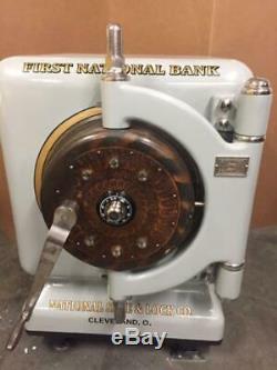 National Safe Cannonball Time Lock Bank Money Safe Combination Dial Screw Door