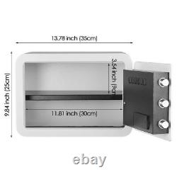 New 1.02cub Digital Safe Box Fireproof Keypad LCD Lock LED Auto-open Home Office