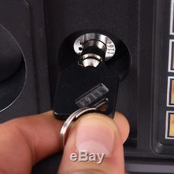 New 5 Rifle Electronic Lock Gun Storage Safe Cabinet Firearm Steel Lockbox Case