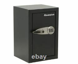 New Black Sentry Safe Home Security Carpeted Electronic Lock Box 2.28 cubic feet