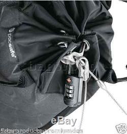 New Pacsafe Travelsafe 12l Portable Safe Black Tsa Dial Combination Lock Travel