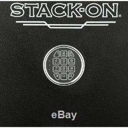 New STACK ON 24-Gun Safe Steel Large Electronic Lock in Matte Black FS-24-MB-E