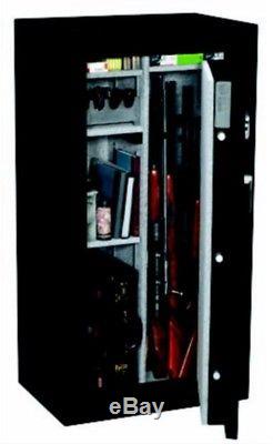 New STACK ON 24-Gun Safe Steel Large Electronic Lock in Matte Black FS-24-MB-E