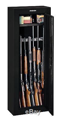 New Security Plus 8 Gun Long Gun Safe Black Storage Cabinet with Coded Lock