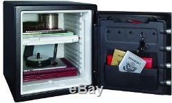 New Steel Fire-Resistant Waterproof Safe, Combination Lock, Black Money Bank Box