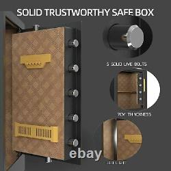 Nurxiovo Security Safe Box, 2.7 Cubic Feet Safe with Double Safety Key Lock